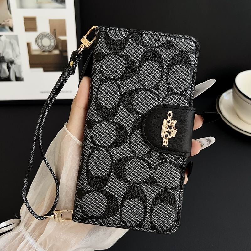 Leather Flip iPhone Case With Card Holder For iPhone 14-17 Pro Max