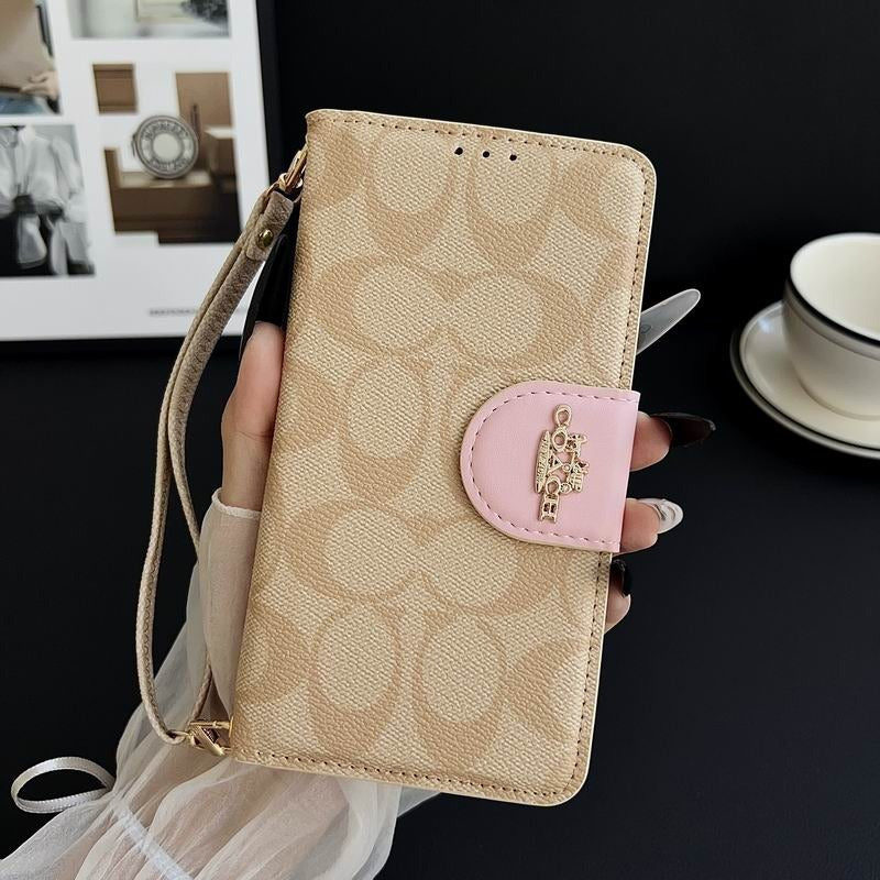Leather Flip iPhone Case With Card Holder For iPhone 14-17 Pro Max