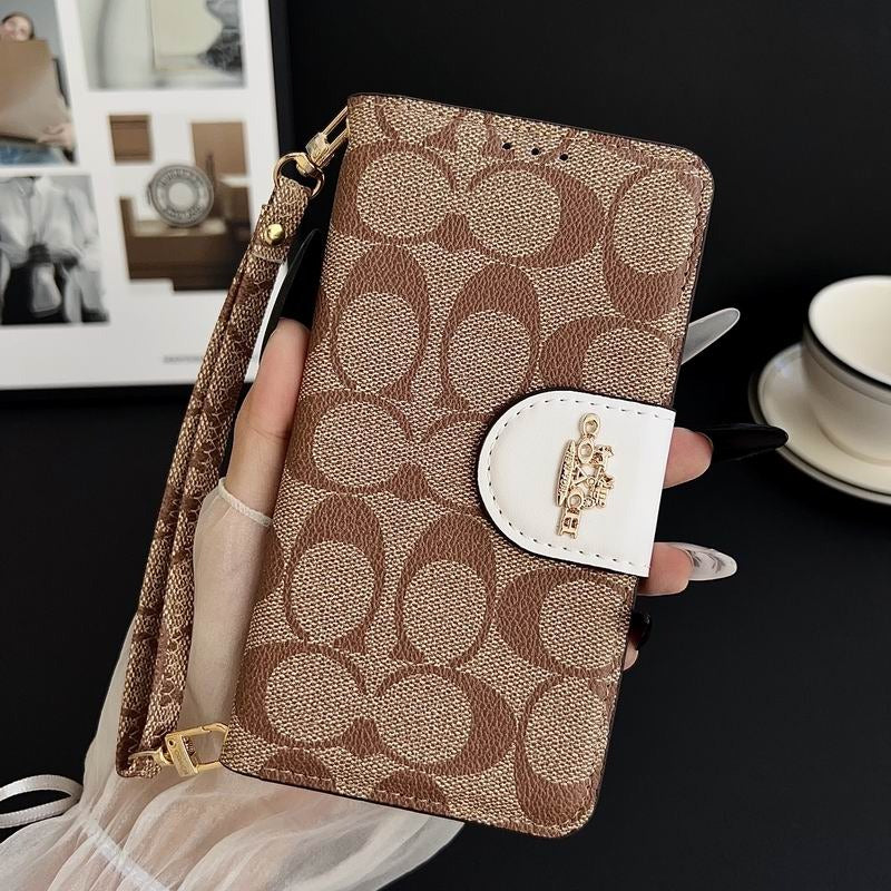 Leather Flip iPhone Case With Card Holder For iPhone 14-17 Pro Max
