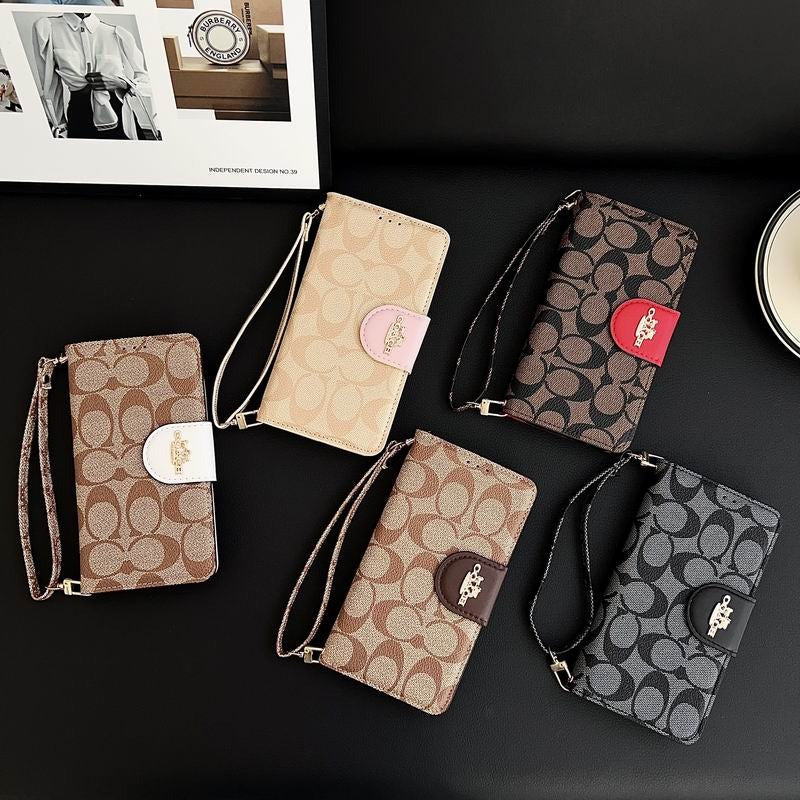 Leather Flip iPhone Case With Card Holder For iPhone 14-17 Pro Max